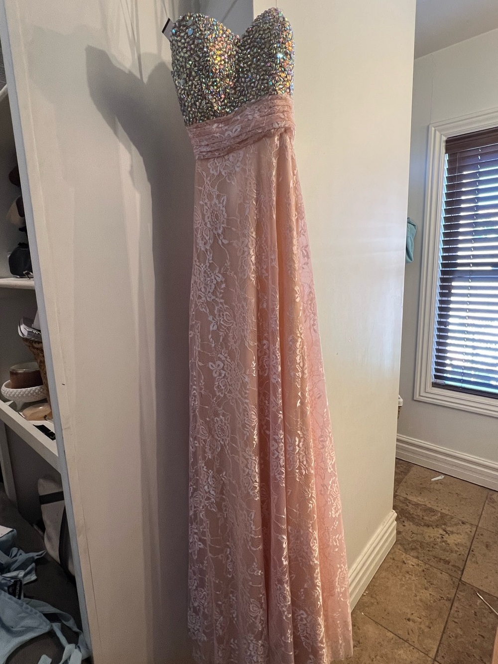 Le femme crystal and lace dress (0)